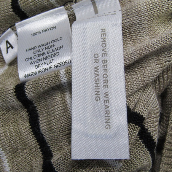 NWOT LOFT Tan White Black Knit Tank Dress Size S - Picture 5 of 5